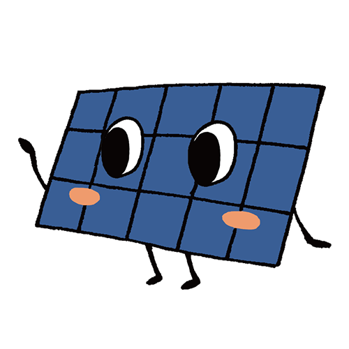 太陽光パネルのキャラクター